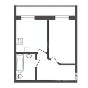 1-к квартира, вторичка, 39м2, 5/15 этаж