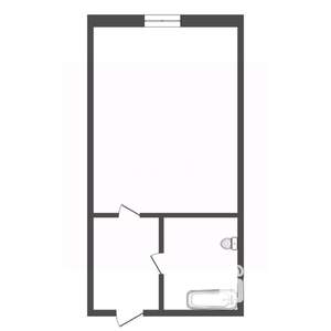 Студия квартира, вторичка, 21м2, 1/5 этаж