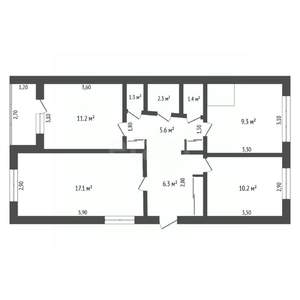 3-к квартира, вторичка, 67м2, 1/1 этаж