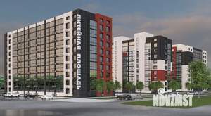 1-к квартира, строящийся дом, 38м2, 8/9 этаж