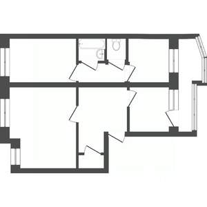 3-к квартира, вторичка, 86м2, 6/6 этаж