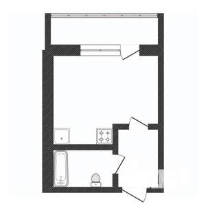 Студия квартира, вторичка, 27м2, 6/12 этаж