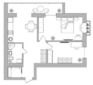 2-к квартира, вторичка, 64м2, 2/16 этаж