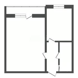 1-к квартира, вторичка, 29м2, 3/5 этаж