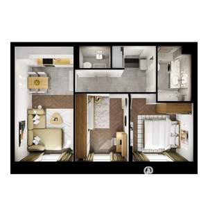 2-к квартира, вторичка, 53м2, 7/9 этаж
