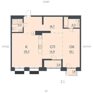 2-к квартира, строящийся дом, 94м2, 9/12 этаж