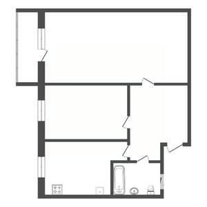 2-к квартира, вторичка, 43м2, 5/5 этаж