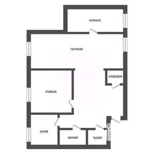 3-к квартира, вторичка, 59м2, 4/5 этаж