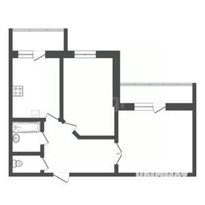 2-к квартира, вторичка, 61м2, 2/10 этаж