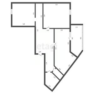 2-к квартира, вторичка, 85м2, 11/14 этаж