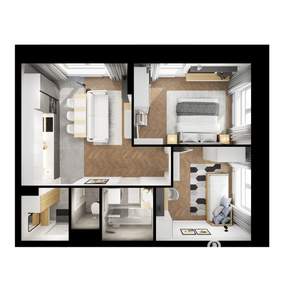 2-к квартира, вторичка, 50м2, 8/16 этаж