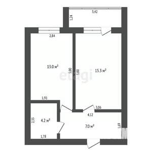 1-к квартира, вторичка, 40м2, 9/14 этаж