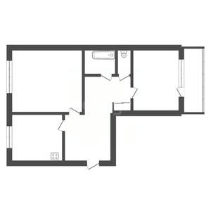 2-к квартира, вторичка, 48м2, 1/5 этаж