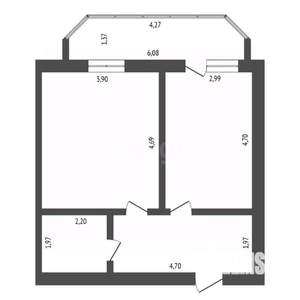 1-к квартира, вторичка, 46м2, 9/15 этаж