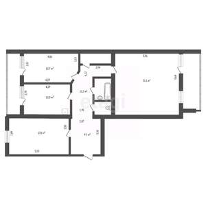 3-к квартира, вторичка, 101м2, 10/10 этаж