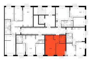 1-к квартира, вторичка, 38м2, 8/9 этаж