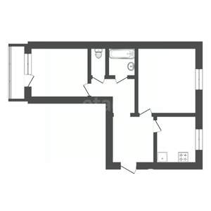 2-к квартира, вторичка, 50м2, 4/5 этаж