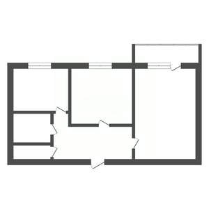 2-к квартира, вторичка, 45м2, 3/3 этаж