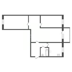 3-к квартира, вторичка, 48м2, 5/5 этаж