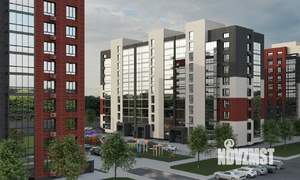 1-к квартира, строящийся дом, 38м2, 8/9 этаж