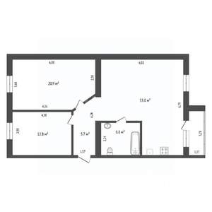 3-к квартира, вторичка, 81м2, 4/5 этаж
