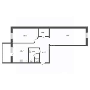 2-к квартира, вторичка, 64м2, 10/10 этаж