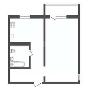 1-к квартира, вторичка, 42м2, 7/9 этаж