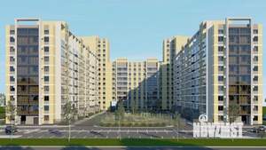 1-к квартира, строящийся дом, 39м2, 6/9 этаж