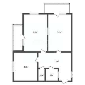 2-к квартира, вторичка, 91м2, 6/9 этаж