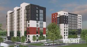 1-к квартира, строящийся дом, 38м2, 8/9 этаж