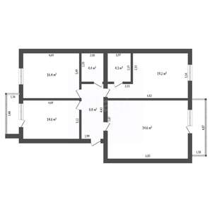 3-к квартира, вторичка, 102м2, 3/15 этаж