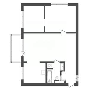 3-к квартира, вторичка, 49м2, 2/5 этаж